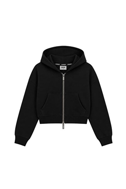 zaee Basic Premium Oversize Cropped Zipper