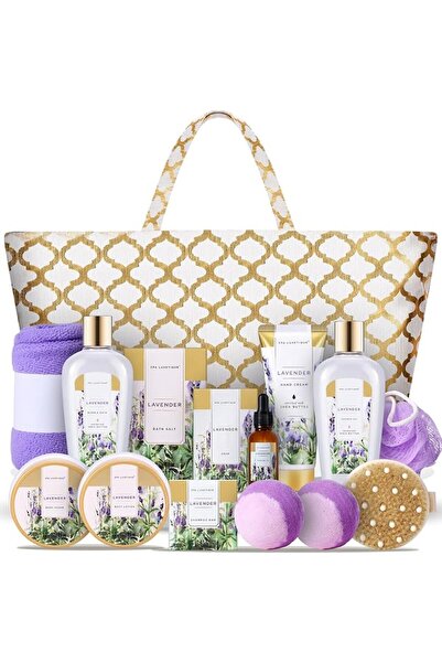GENERAL Gifts for Women Spa Luxetique Lavender Gift Baskets for Women, Birthd...