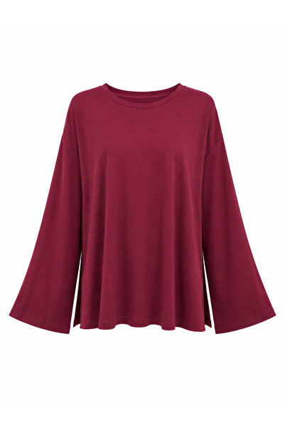Buket Teke Burgundy Long Sleeve Basic