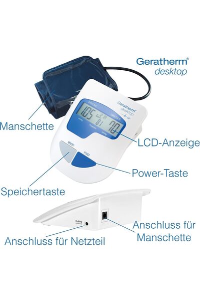 Geratherm جهاز قياس ضغط الدم الآلي للاستخدام المنزلي GP-6621 مع سوار مريح