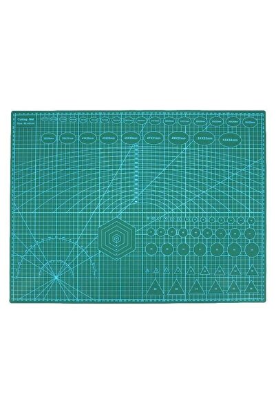 EmAyCenter A2 Çift Taraflı Kendini İyileştiren Kesme Matı 60x45 cm Yeşil Hobi...