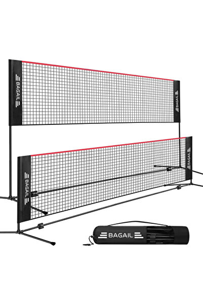 OtherMax Plasă pentru Badminton și Volei, Înălțime Reglabila 85-155 cm, Pliab...