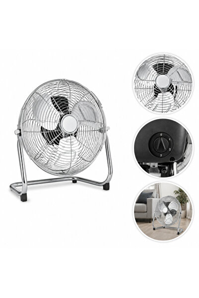 Zilan Ventilator cu Picior de 50 cm - Racoreste o Camera Intreaga, Se Inclina...