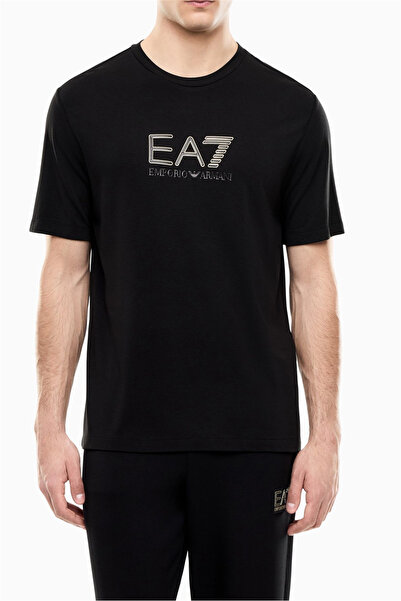 EA7 Logolu Yuvarlak Yaka T Shirt Erkek T SHİRT 7M002239 AF13739 UC001