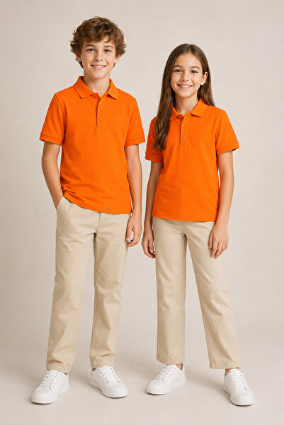 Soweto Children's Unisex 2-Pack Polo Collar Short Sleeve School T-Shirt 100% ...