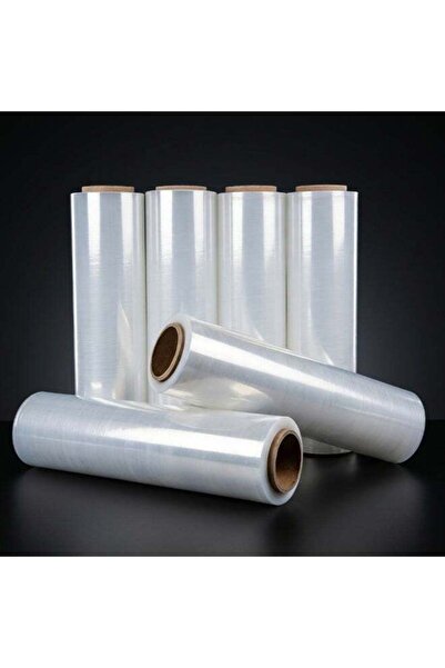 DubaiGallery YJ-1015 3KG Stretch Film Roll, Heavy Duty Transparent Plastic Wr...