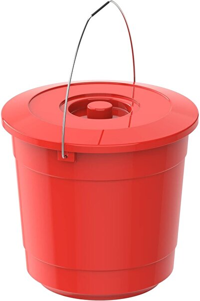 Cosmoplast دلو بلاستيك اي اكس سعة 3 لتر مع غطاء ومقابض للتنظيف والتخزين من كو...