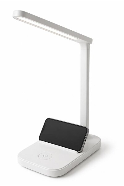 Umiya Telefon Standlı Şarjlı LED Masa Lambası 3 Kademe Işık Ayarlı Taşınabili...