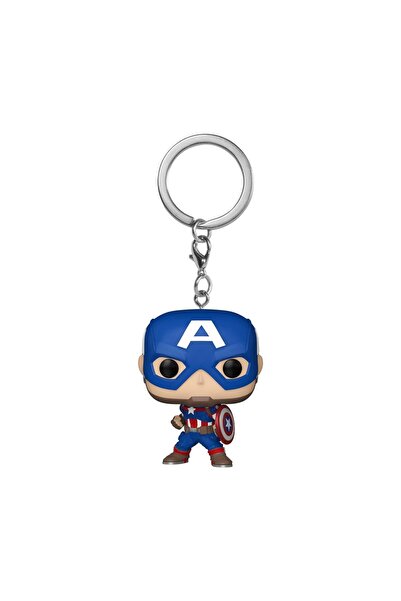 Funko Pocket Pop: Marvel New Classics – Breloc cu figurină de vinil Captain A...