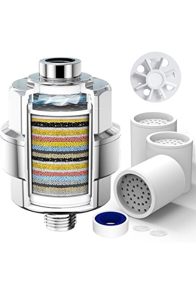 SR SUN RISE 20-Stage Shower Head Filter,Shower Head Filter for Hard Water,Hig...