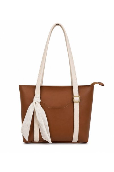 Valenbags Women's Shoulder and Shoulder Bag with Scarf Detail