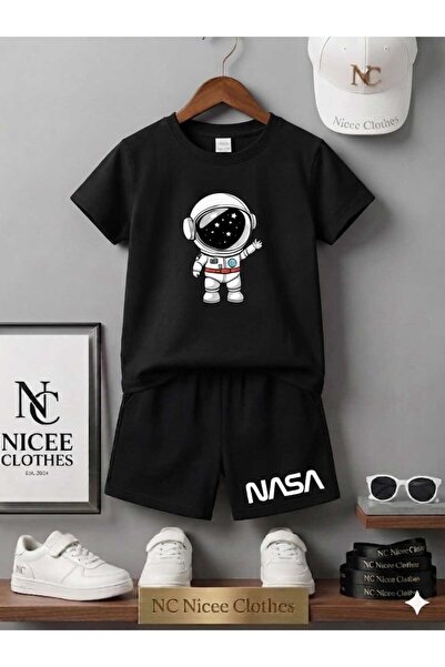 Leto Lykia Summer Children's T-Shirt Shorts Unisex (Nasa Astronaut Printed on...