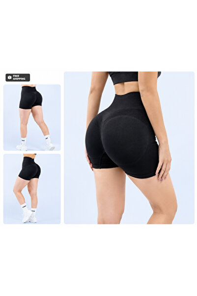 Generic Brand High Elastic Peach Hip Lifting Yoga Shorts