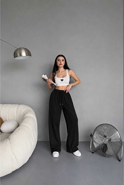 JARVİN Daily Use Baggy Women's Sweatpants Premium Cotton