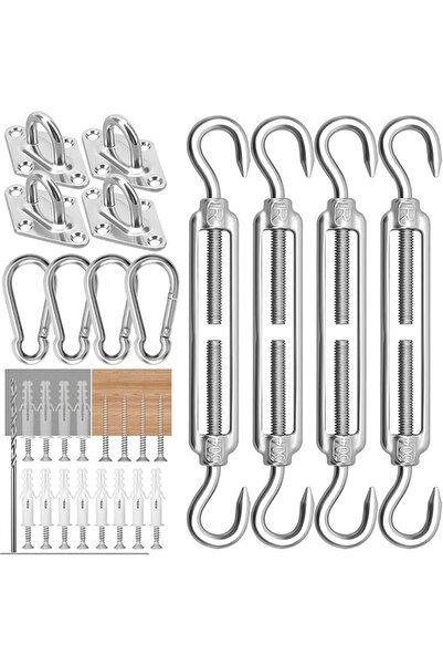 GENERAL Heavy Duty M6 Sail Shade Sail Mounting Kit 304 Stainless Steel Awning...
