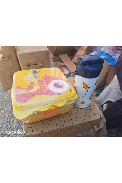 Lider MAGNESİA 2Lİ OKUL BAŞLANGIÇ SETİ PASLANMAZ ÇELİK 500ML MATARA+3 BÖLMELİ PASLANMAZ ÇELİK 2 KATLI BESLENME KABI UZAY FİGÜRLÜ