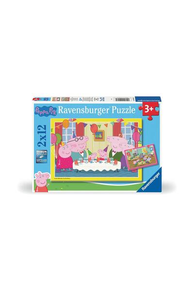 Ravensburger Puzzle Πέππα Πιγκ – Ώρα για Γιορτή (2×12 τεμάχια)