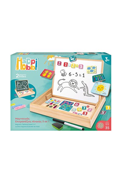 Happi Hobbi AS Happi Hobbi: Magnetic Tabletop Easel 3 in 1 (1029-64086)