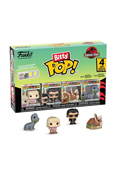 Funko Μπιτι Ποπ! Σετ 4 τεμαχίων: Jurassic Park – Έλι Σάτλερ, Ιάν Μάλκολμ, Τρι...
