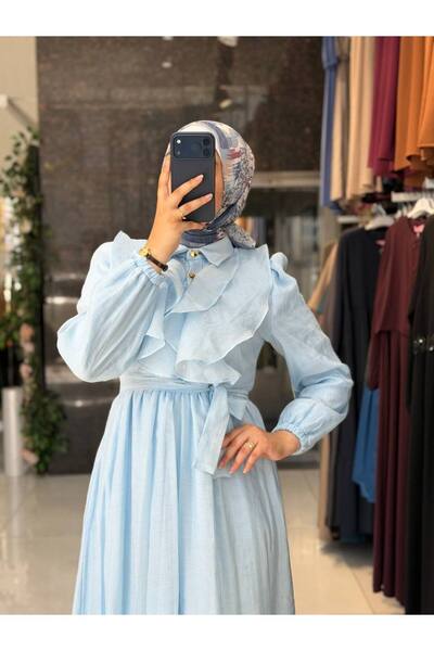 Moda Fatma Şifon Harmosa Astarlı Elbise
