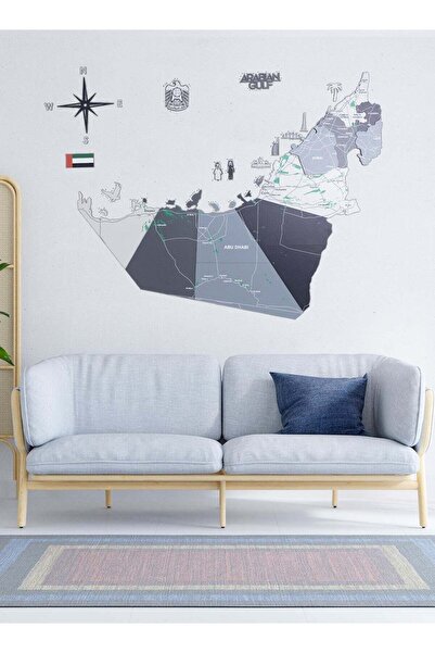 Enjoy The Wood 3D Wooden UAE Map Wall Decor for Office & Reception UAE, Nordik