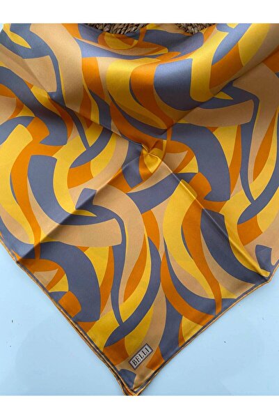 Belli Eșarfă din mătase twill cu model vortex