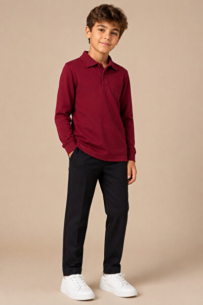 Soweto Children's Unisex Polo Collar Long Sleeve T-Shirt 100% Cotton 2-14 Years