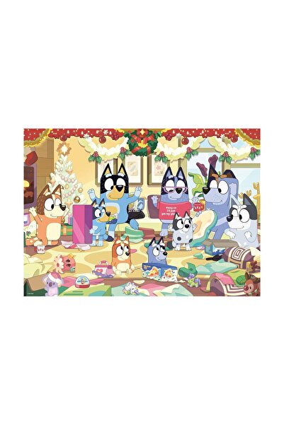 Generic Puzzle gigant de podea Ravensburger: Bluey – Crăciun cu Bluey (24 pie...