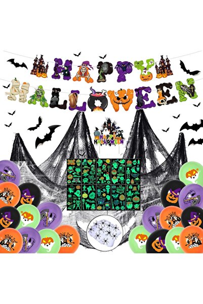 OtherMax Decorațiuni de Halloween Petrecere Ghirlandă Pânză de Păianjen 57 El...
