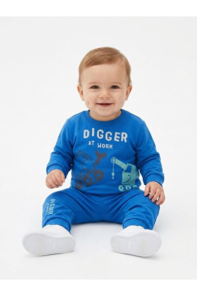 Kids Kingdom Cotton Crew Neck Baby Boy 2 Piece Set