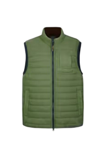 OtherMax Vestă Pufoasă Bărbați Lejeră Casual Rezistentă la Vânt Verde M — ves...