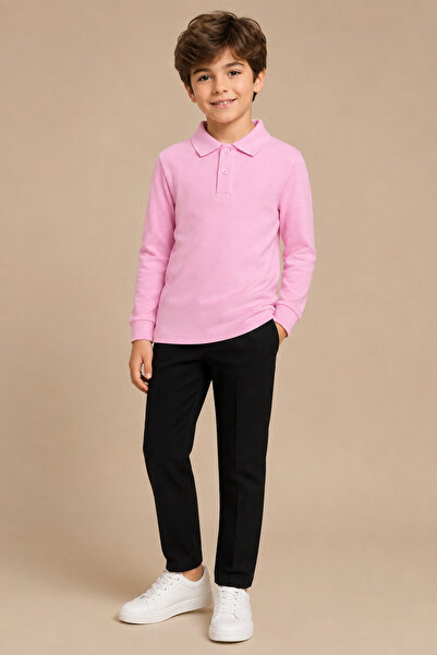 Soweto Children's Unisex Polo Collar Long Sleeve T-Shirt 100% Cotton 2-14 Years
