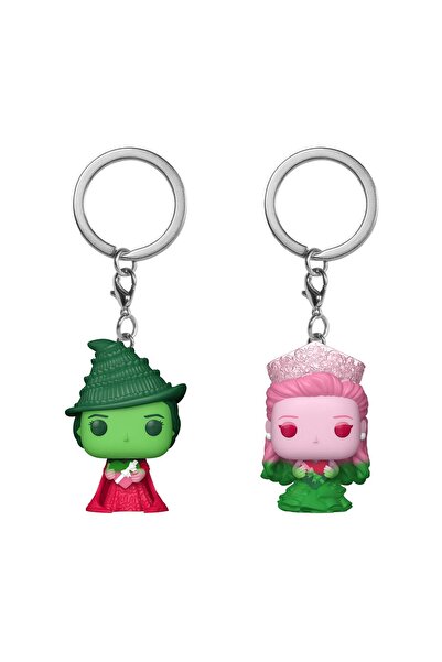 Funko Pocket Pop! Pachet de 2: Wicked – Glinda și Elphaba (Ombre) Brelocuri c...