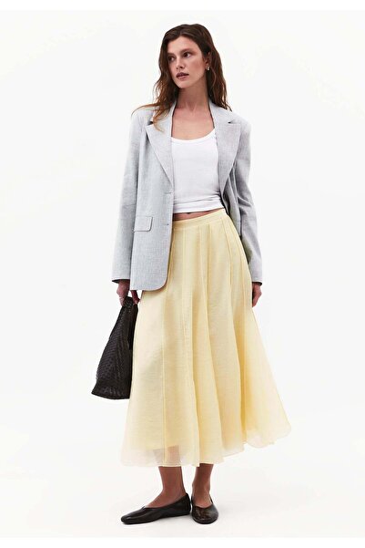 OXXO High Waist Flared Midi Skirt - FLAN