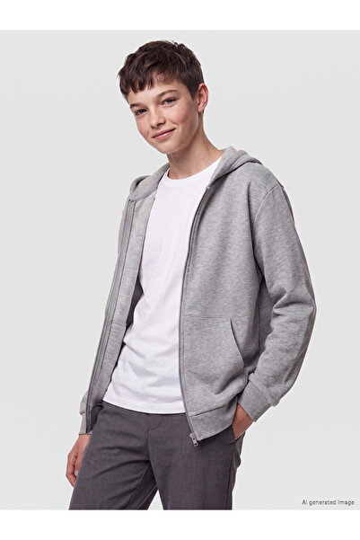 LC Waikiki Hooded Boys' Zipper Sweatshirt