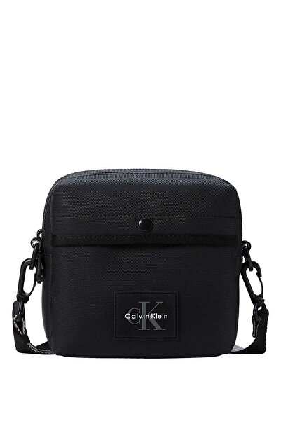 Calvin Klein Siyah Erkek Postacı Çantası TEXTURE MIX SQUARE CROSSBODY