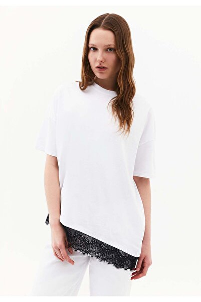 OXXO Oversize Crew Neck T-Shirt - WHITE
