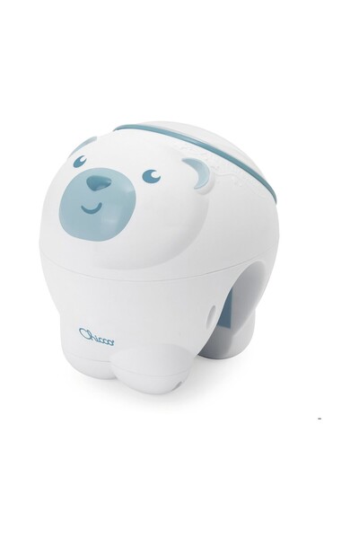 Chicco First Dreams: Polar Bear – 2-in-1 Cot and Nightstand Projector Blue (Y...