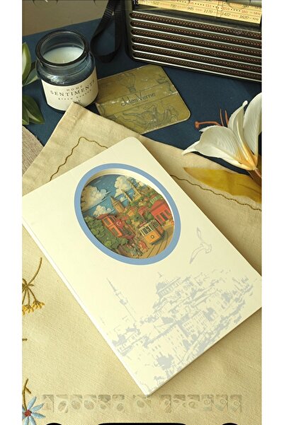 Nova Crafts Diorama Layered Notebook Istanbul Taksim Themed Dotted Notebook A...