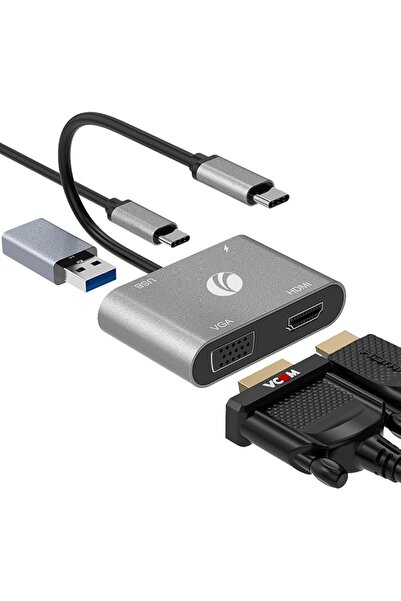 GENERAL محول USB C 5في 1 من في كوم إلى HDMI VAG، موزع USB Cمع توصيل طاقةبسعة1...