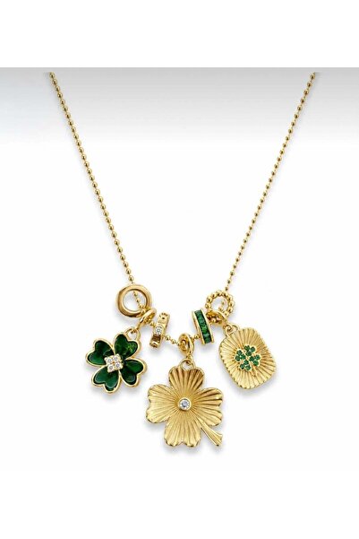 Venus Design Steel Clover Charm Necklace