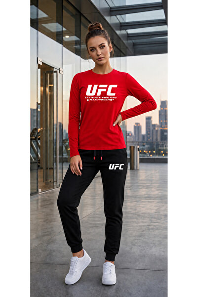 CLOTHES33 Zero Collar Sweat Suit 2-Piece Combination Winter Shardoon Ufc Prin...