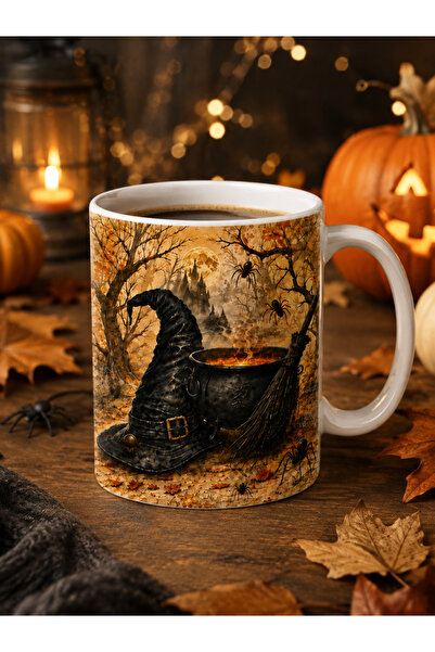 Tomris Hatun Halloween, Cadılar Bayramı Temalı, Çift Taraflı Süblimasyon Bask...