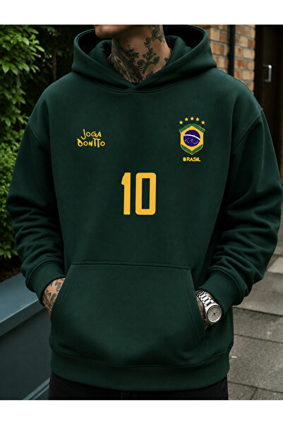 COHERENT Hanorac unisex pentru bărbați/femei BRASIL, colorat, cu imprimeu per...