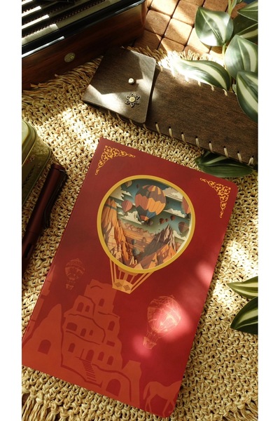Nova Crafts Diorama Katmanlı Defter Kapadokya Balonları Temalı Noktalı Defter...