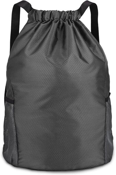 GENERAL Dasetery Drawstring Gym Bag, Unisex Pe Drawstring Backpack with Exter...