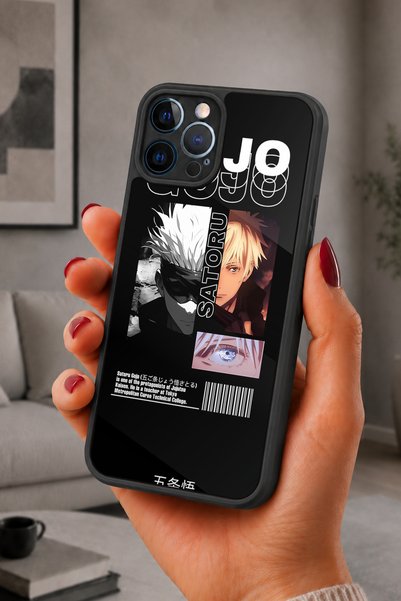 BGAKSESUAR iPhone 12 Pro Max Compatible Gojosatoru Patterned Shockproof Case ...