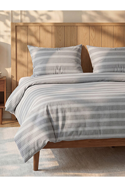 LC Waikiki Alita City Lcw Home Mixed Pattern Double Duvet Cover Set with Diff...