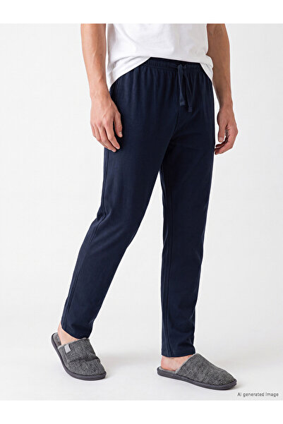 LC Waikiki Navy Blue Standard Fit Men's Pajama Bottoms