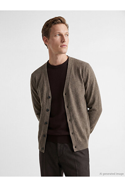 LC Waikiki I Standartkalıp V Dikim Men's Knitwear Cardigan from Freezen Store